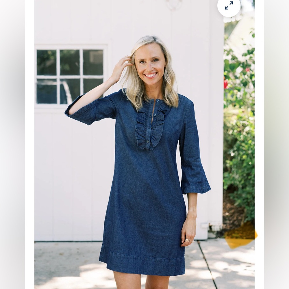 Adorable Draper James denim tunic dress size 6